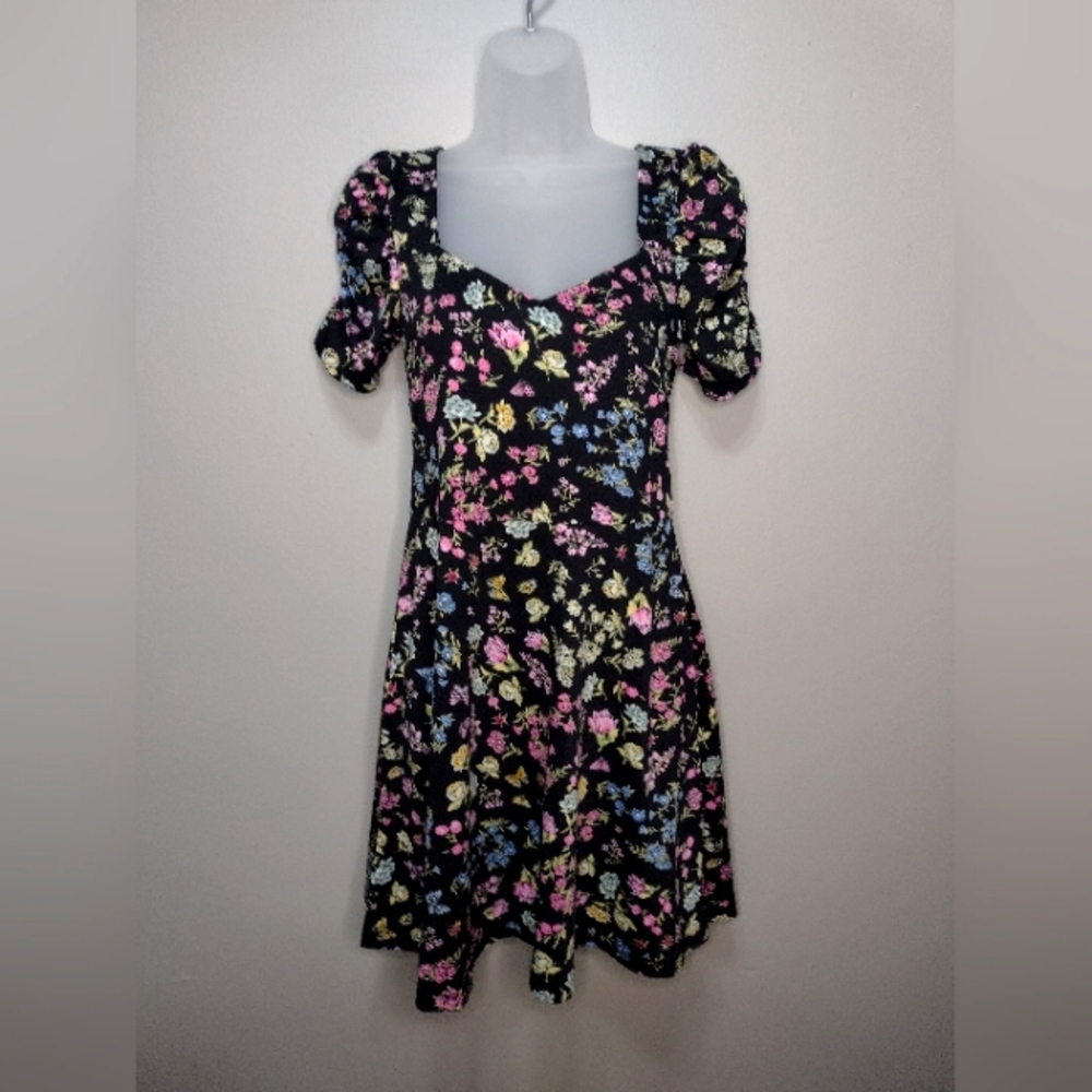 H&M Floral Puff Sleeve Dress
